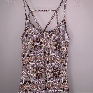 Colorful spaghetti strapped maxi dress